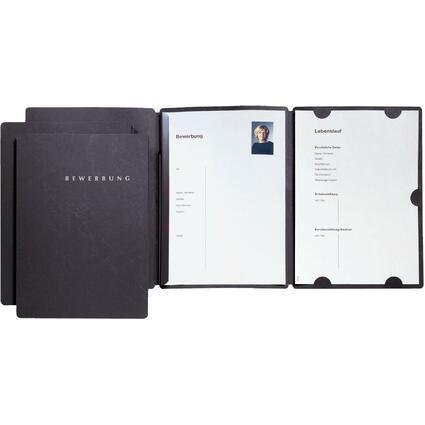 <small>PAGNA Bewerbungsmappe "Select" DIN A4 aus Karton schwarz (22002-04)</small>