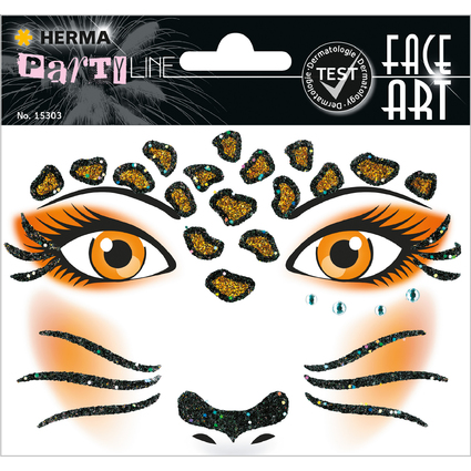 HERMA Face Art Sticker Gesichter "Leopard"