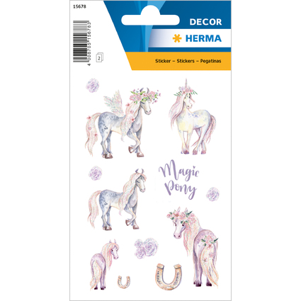 HERMA Sticker DECOR "Pony", beglimmert
