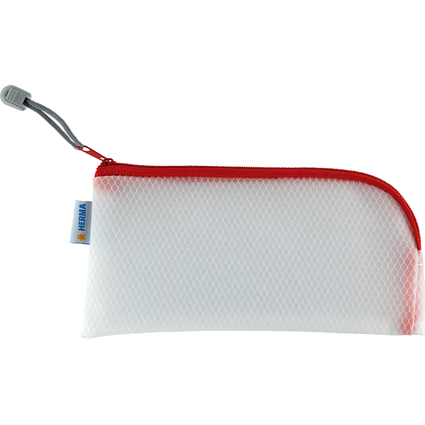 HERMA Reiverschlusstasche "Mesh Bags", 230 x 110 mm, rot