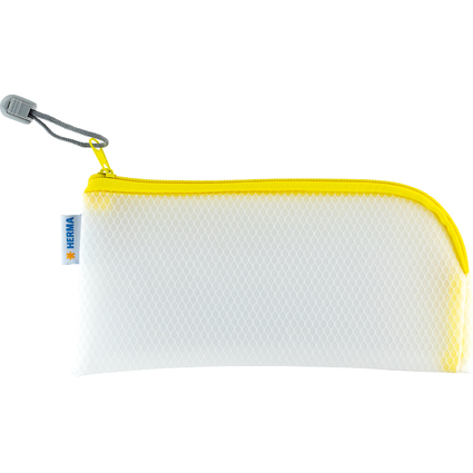 HERMA Reiverschlusstasche "Mesh Bags", 230 x 110 mm, gelb