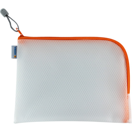 HERMA Reiverschlusstasche "Mesh Bags", DIN A5, orange