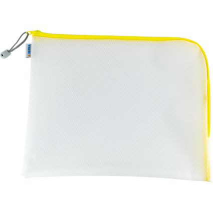 HERMA Reiverschlusstasche "Mesh Bags", DIN A4, gelb