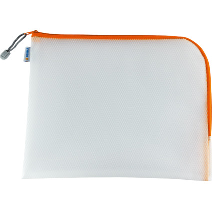 HERMA Reiverschlusstasche "Mesh Bags", DIN A4, orange