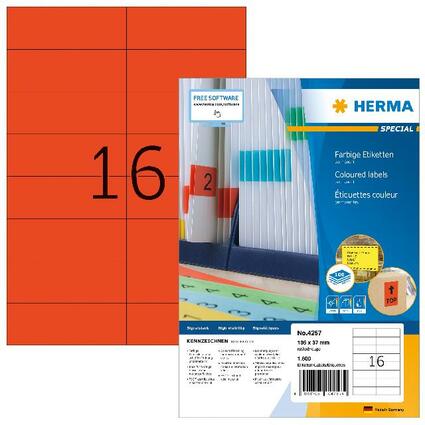 HERMA Universal-Etiketten SPECIAL, 105 x 37 mm, rot