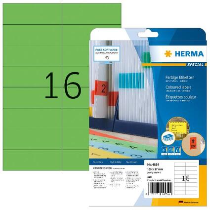 HERMA Universal-Etiketten SPECIAL, 105 x 37 mm, grn