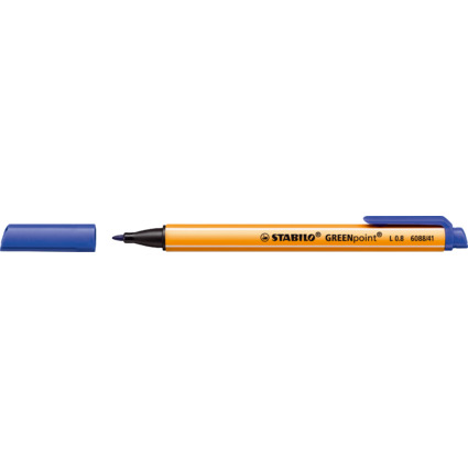 STABILO Faserschreiber GREENpoint, 0,8 mm, blau