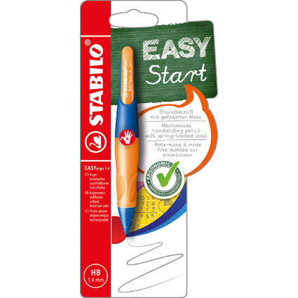 STABILO Druckbleistift EASYergo 1.4, ultramarin/neonorange