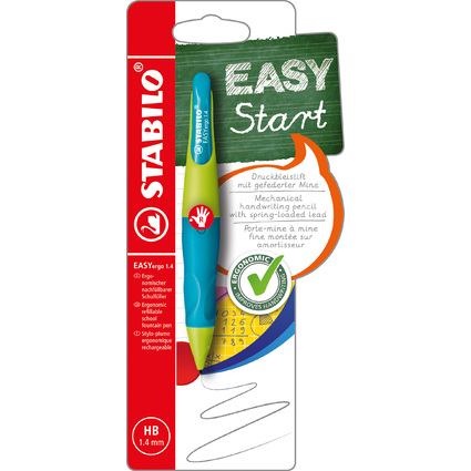 STABILO Druckbleistift EASYergo 1.4, limonengrn/aquamarin
