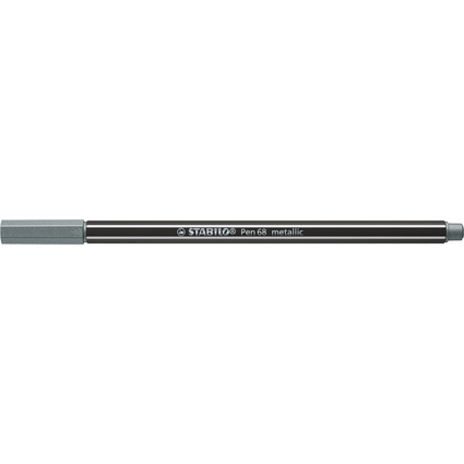 STABILO Fasermaler Pen 68 metallic, silber