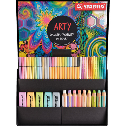STABILO Kreativ-Set "ARTY" Pastel, 50er Box