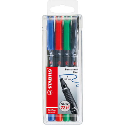 STABILO Permanent-Marker OHPen universal, permanent 4er Etui