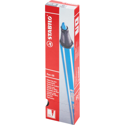 STABILO Fasermaler Pen 68, ultramarinblau