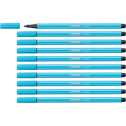 STABILO Fasermaler Pen 68, azurblau