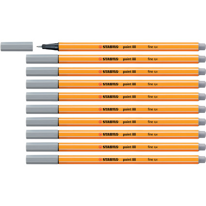STABILO Fineliner point 88, mittelgrau