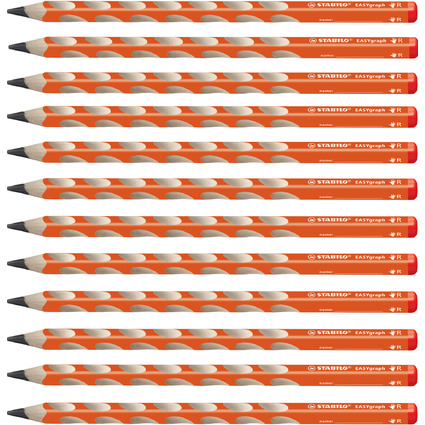 STABILO Schreiblernbleistift EASYgraph, Hrtegrad: B, orange