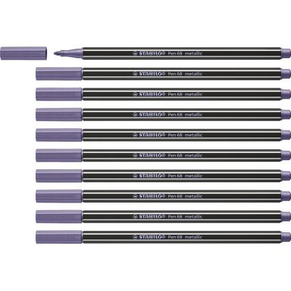 STABILO Fasermaler Pen 68 metallic, violett