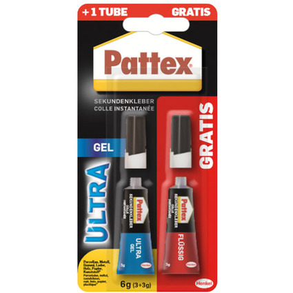 Pattex Sekundenkleber Ultra Gel + 3 g Flssig gratis