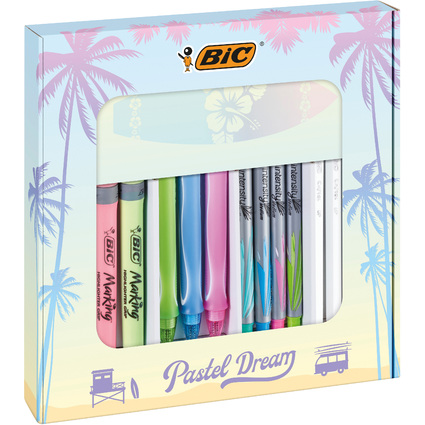 <small>BIC Schreibset "Pastel Dream Kit" mit Notizbuch 16-teilig (992735)</small>