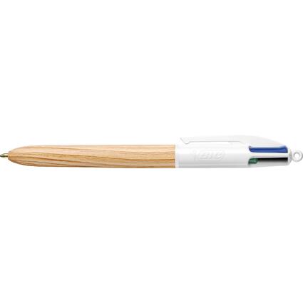 <small>BIC Druckkugelschreiber 4 Colours Wood Style (508964)</small>
