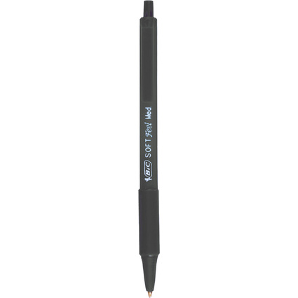 BIC Druckkugelschreiber Soft Feel Clic Grip, schwarz