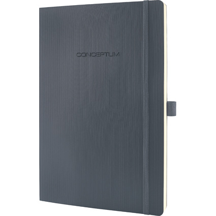 sigel Notizbuch Conceptum, DIN A4, liniert, grau