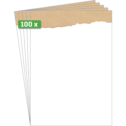 sigel Design-Papier "Torn kraft paper", DIN A4, 90 g/qm