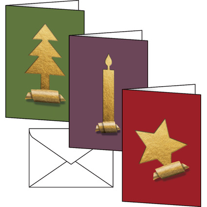 <small>sigel Weihnachtskarten-Set "Cut-out Style" DIN A6 (DS081)</small>