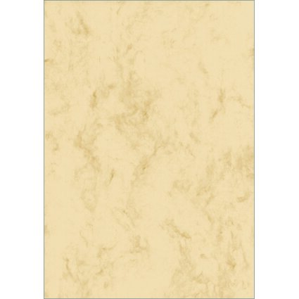 sigel Marmor-Papier, A4, 200 g, Edelkarton, beige