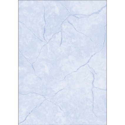 sigel Struktur-Papier, A4, 90 g/qm, Feinpapier, Granit blau