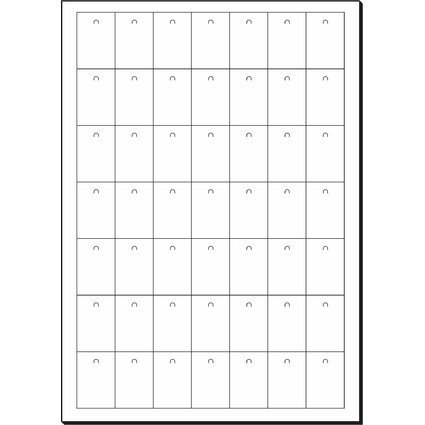 sigel Hngeschilder, 27 x 40 mm (A4), wei, 200 g/qm, MP
