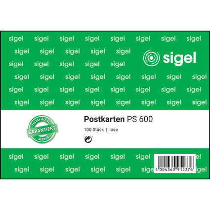 sigel Vordruck "Postkarten", A6 quer, 100 Blatt, lose