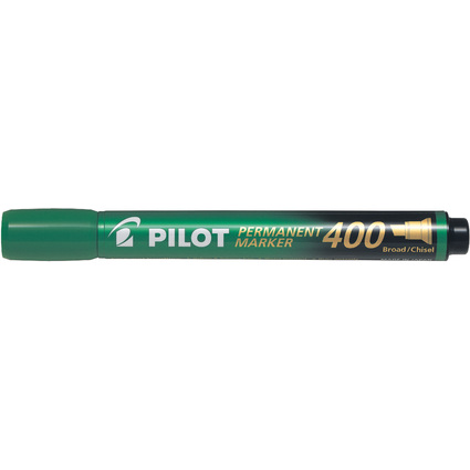 PILOT Permanent-Marker 400, Keilspitze, grn
