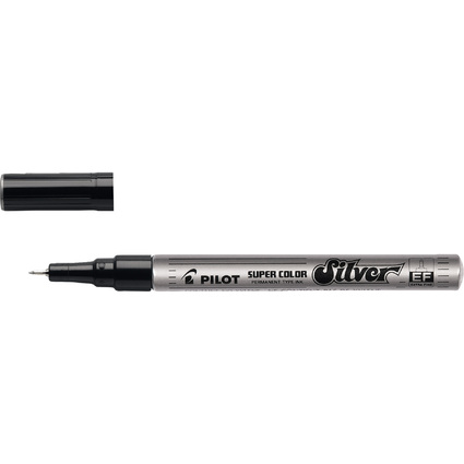 PILOT Permanent-Marker SUPER COLOR,extra feine Spitze,silber