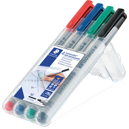 STAEDTLER Lumocolor NonPermanent-Marker 315M, 4er Etui