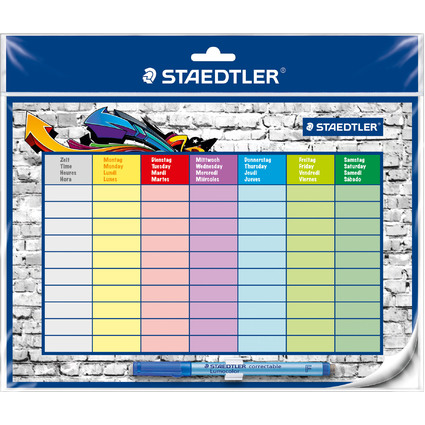 STAEDTLER Stundenplan-Set Lumocolor correctable, DIN A4