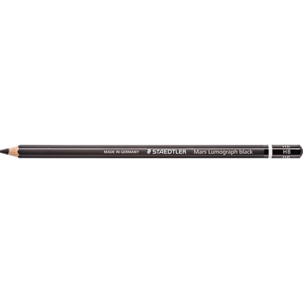 STAEDTLER Bleistift Mars Lumograph black, Hrtegrad: HB