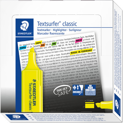 STAEDTLER Textmarker "Textsurfer Classic", gelb