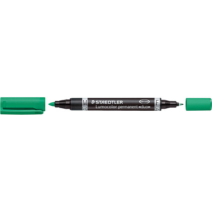 STAEDTLER Lumocolor Permanent-Marker duo, grn