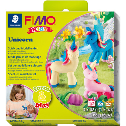 FIMO kids Modellier-Set Form & Play "Unicorn", Level 2