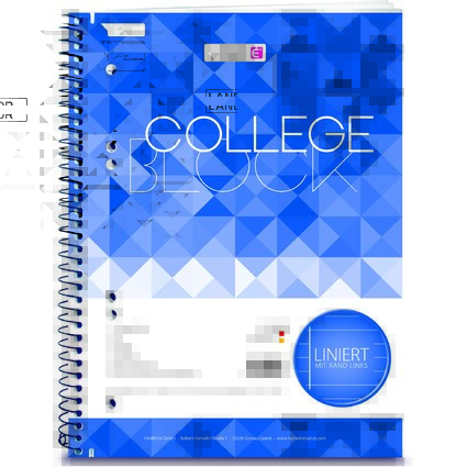 LANDR Collegeblock "College" DIN A5, liniert, 80 Blatt