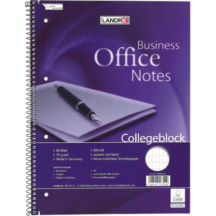 LANDR Collegeblock "Business Office Notes" DIN A4, rautiert