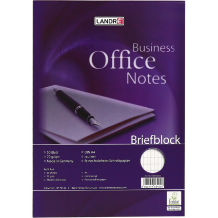 LANDR Briefblock "Business Office Notes", DIN A4, rautiert