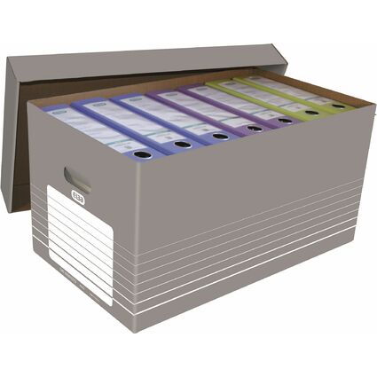 ELBA tric Archiv- und Transportbox fr A4, grau/wei