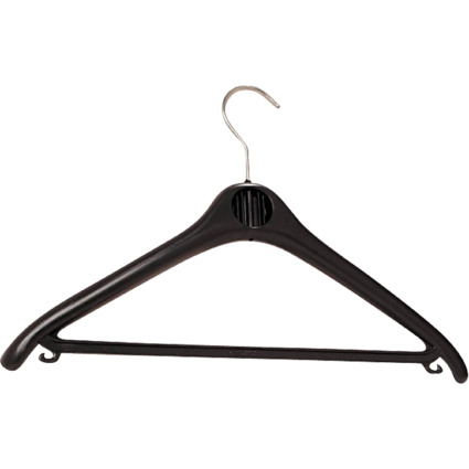 UNiLUX Kleiderbgel "KLASSIK", aus Plastik, Farbe: schwarz