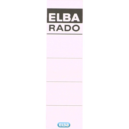 ELBA Ordnerrcken-Einsteckschild, extra kurz/breit, wei