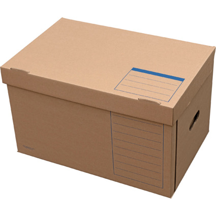 ELBA Archiv-Container tric System, mit Deckel, naturbraun