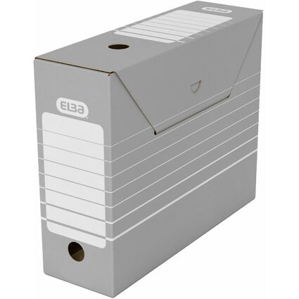 ELBA tric Archiv-Schachtel, Breite 95 mm, fr A4, grau/wei