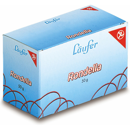 Lufer Gummibnder RONDELLA im Karton, 100 x 5 mm, 50 g