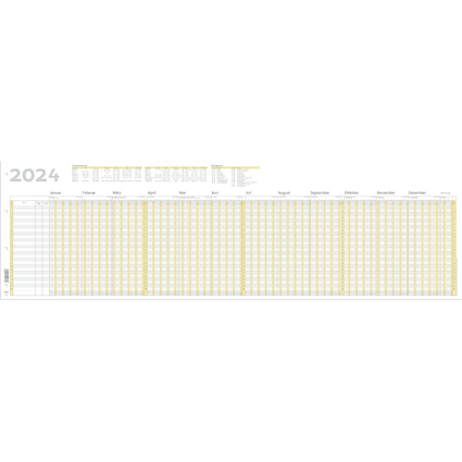 RNK Verlag Urlaubsplaner 2026, (B)1.000 x (H)297 mm, gefalzt
